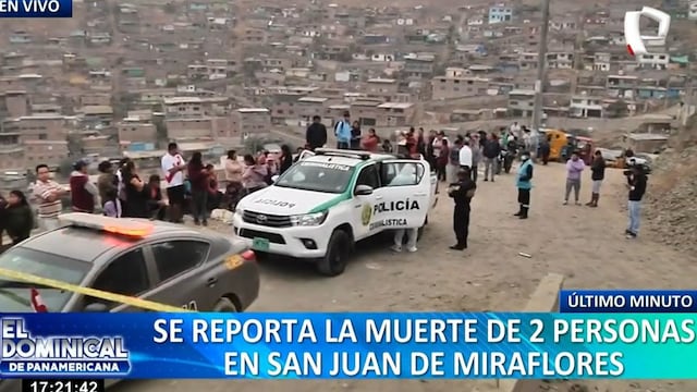 San Juan de Miraflores: persiguen y matan a balazos a dos hombres en la zona de Pamplona Alta