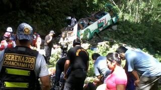Junín: policía confirma muerte de 17 personas por caída de bus