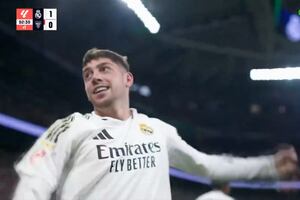 Se aferra a LaLiga: golazo de Federico Valverde para el 1-0 de Real Madrid vs Athletic | VIDEO