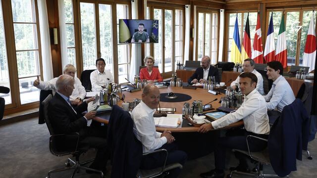 El G7 promete apoyo a Ucrania “el tiempo que sea necesario” y nuevas sanciones a Rusia