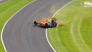 Fernando Alonso estrelló su vehículo en Indianápolis | VIDEO