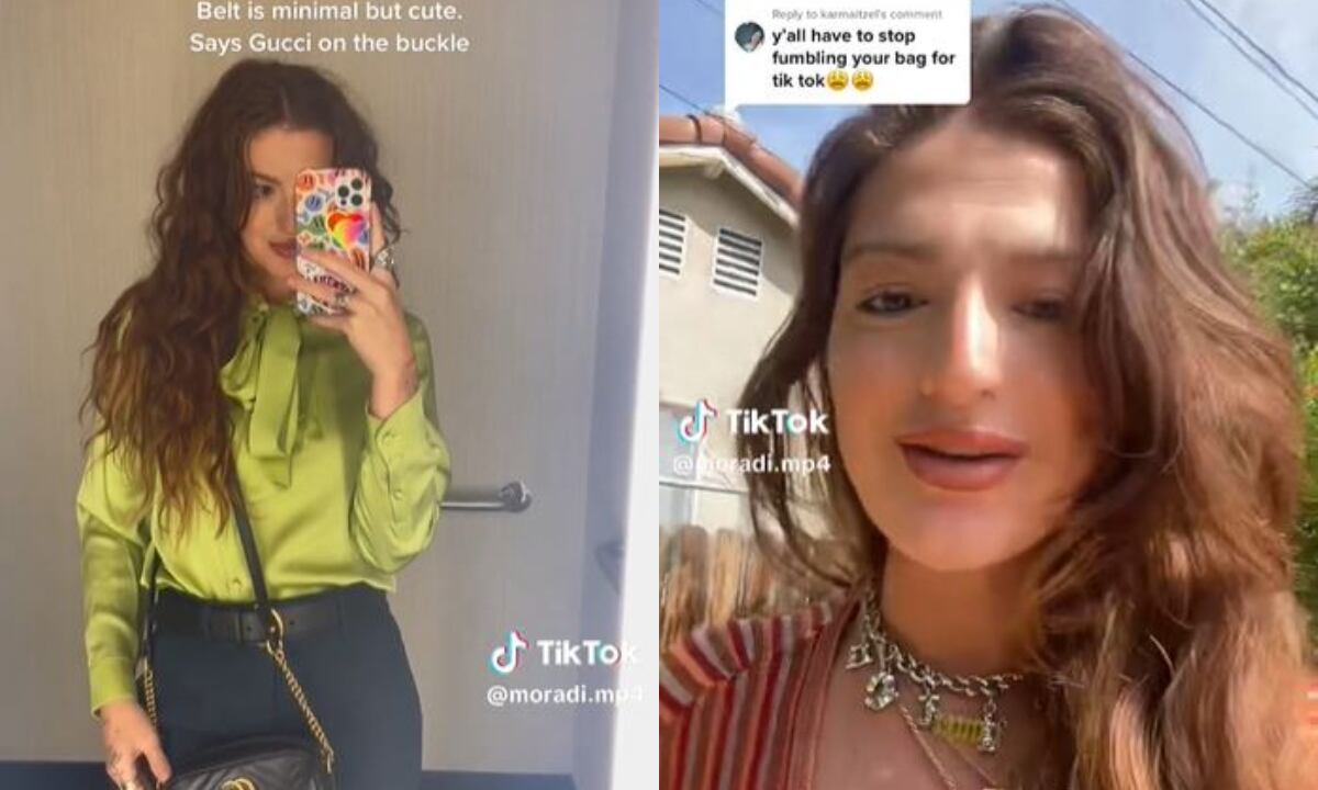 Melanie aseguró que el puesto minorista por el fue contratada por Gucci no le agradaba en lo absoluto. (Foto: @moradi.mp4/TikTok)