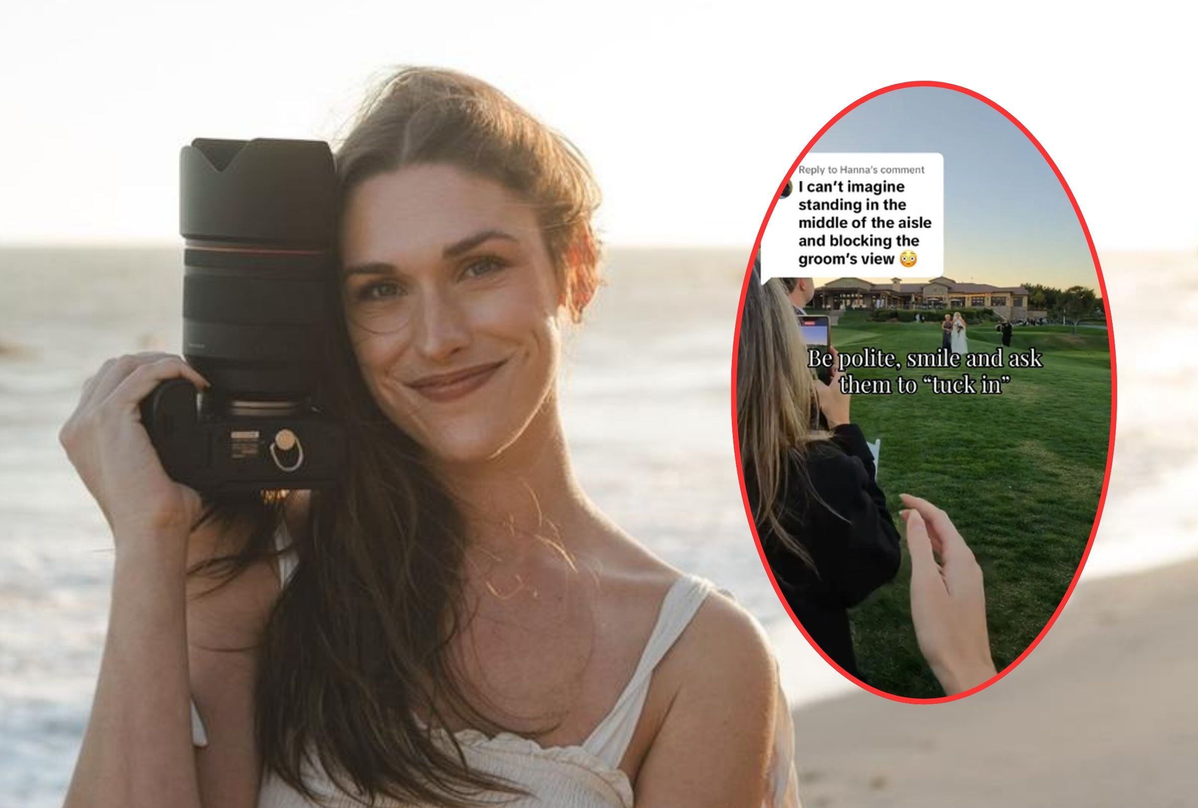 En esta imagen se aprecia a la fotógrafa de esta historia. (Foto: @heatherwangphoto / TikTok)