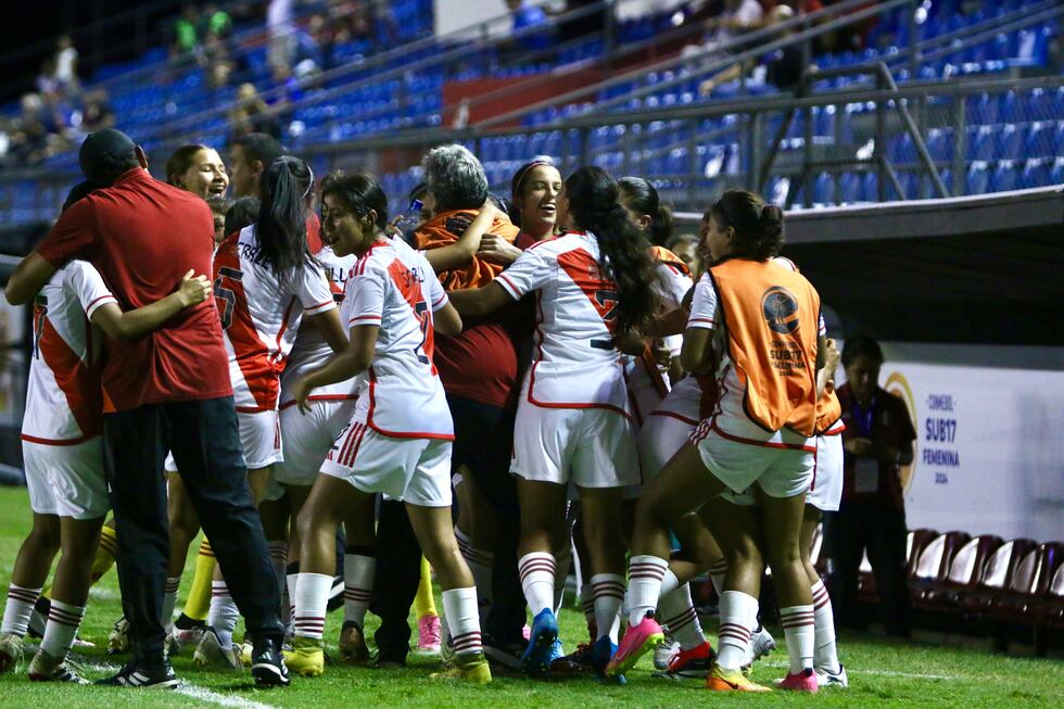 Las seleccionadas peruanas se impusieron ante su similar de Venezuela por la jornada 3 del Sudamericano Femenino Sub 17. Foto: CONMEBOL