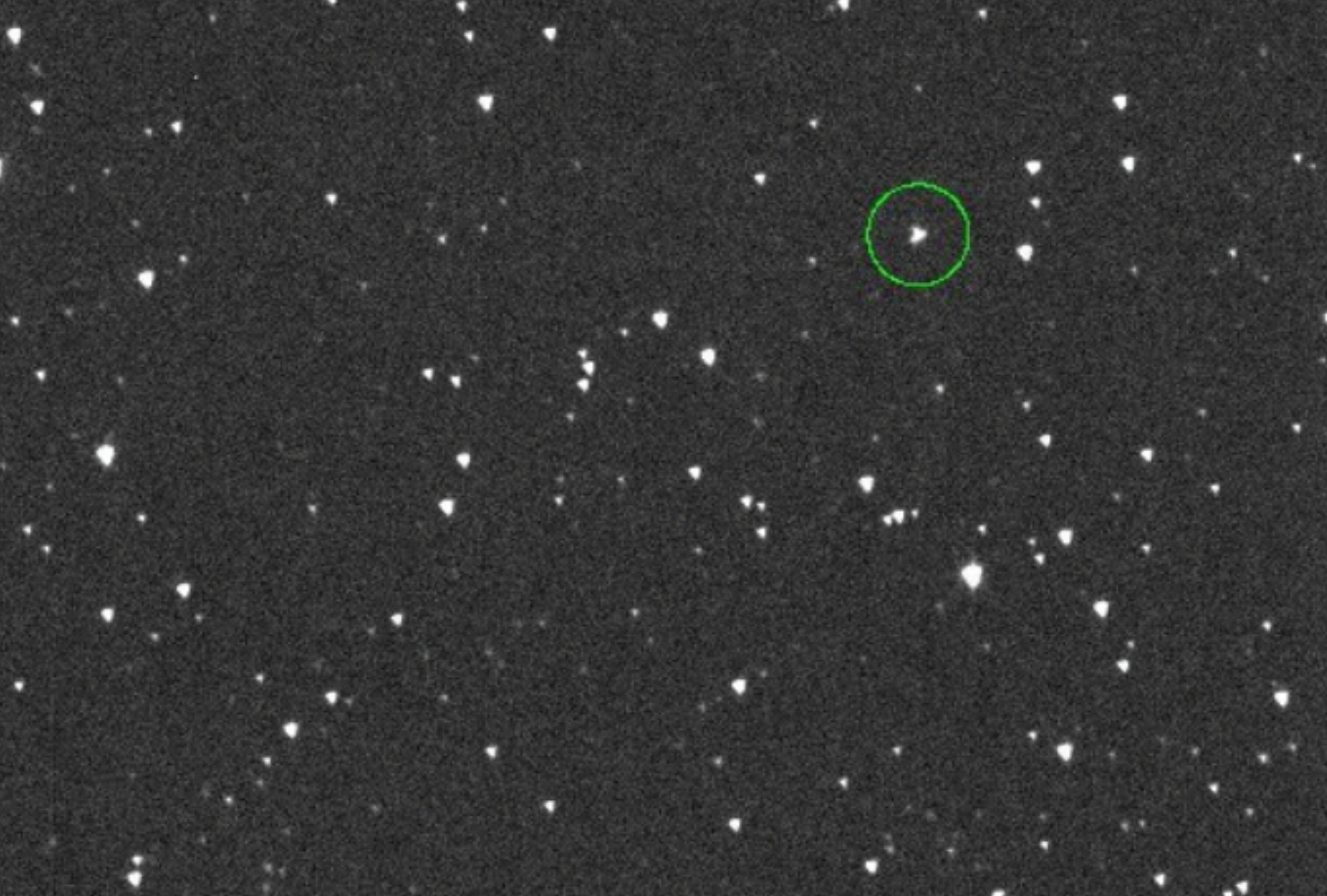 Asteroide 2024 YR4. (Foto: ATLAS)