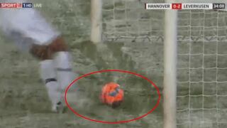 YouTube: ¡Inédito! Nieve evitó gol en el Hannover vs. Leverkusen por la Bundesliga | VIDEO
