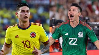 Alineaciones de Colombia y México: así forman las selecciones para el amistoso
