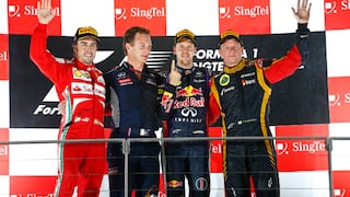 Vettel volvió a ganar en Singapur y se acerca a su cuarto título 
