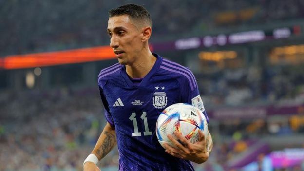 Ángel Di María en duda para el partido contra Australia. (Foto: AFP)