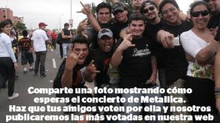 ¿Cómo esperas a Metallica en Lima? Comparte tu selfie