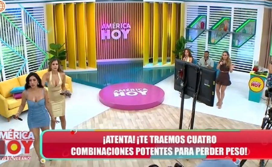 Las conductoras de "América Hoy" se mostraron nerviosas durante reciente sismo que se sintió en Lima. (Foto: Captura de video)