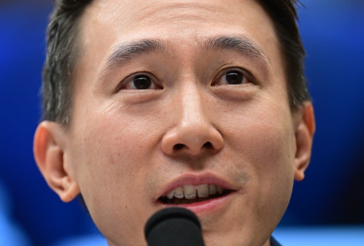 El CEO de la plataforma de videos, Shou Zi Chew, emitió un mensaje tras la prohibición de TikTok en EE.UU.| Crédito: Jim WATSON / AFP
