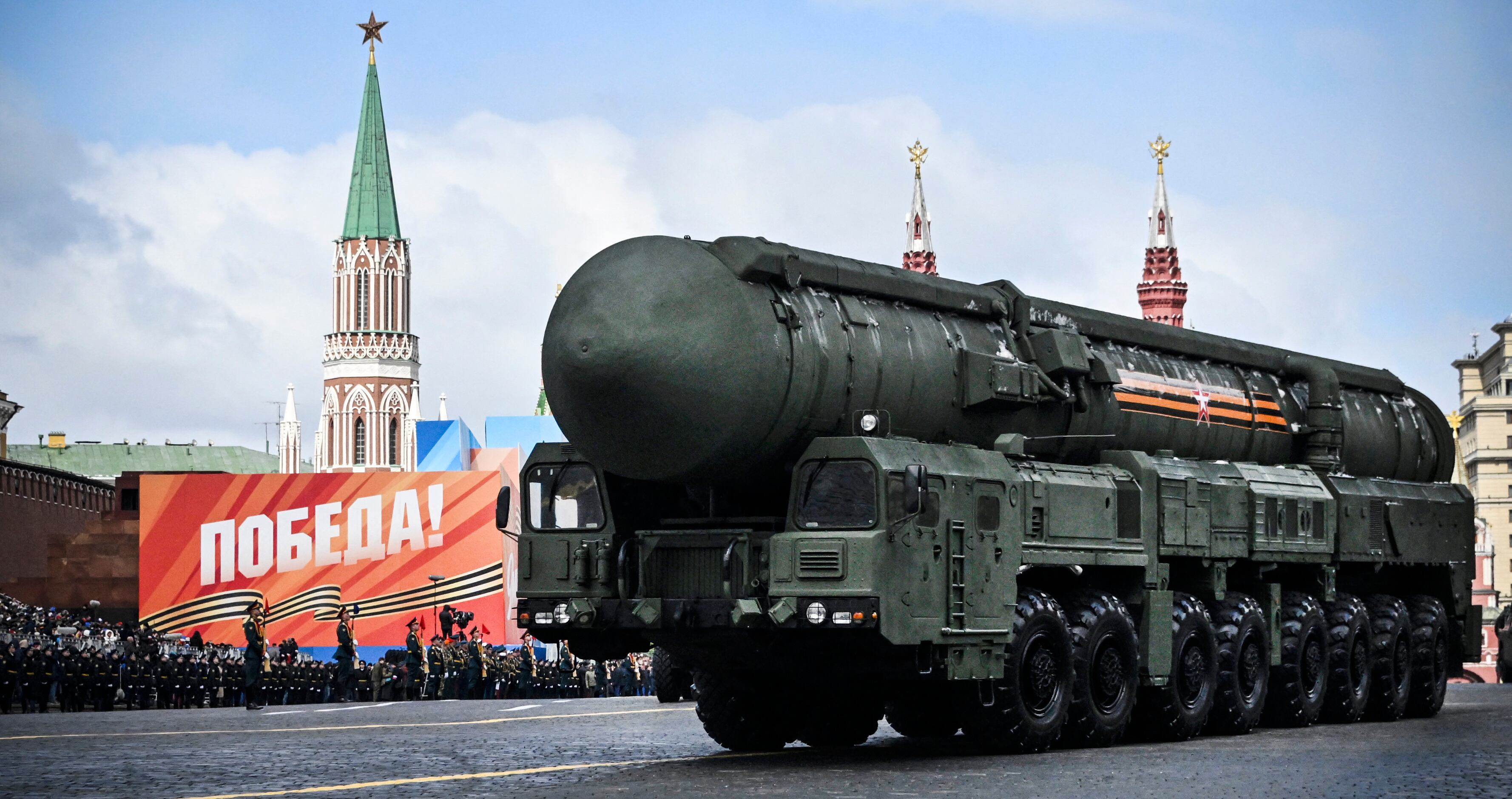 This is a Russian Yars intercontinental ballistic missile launcher.  (Photo: AFP)
