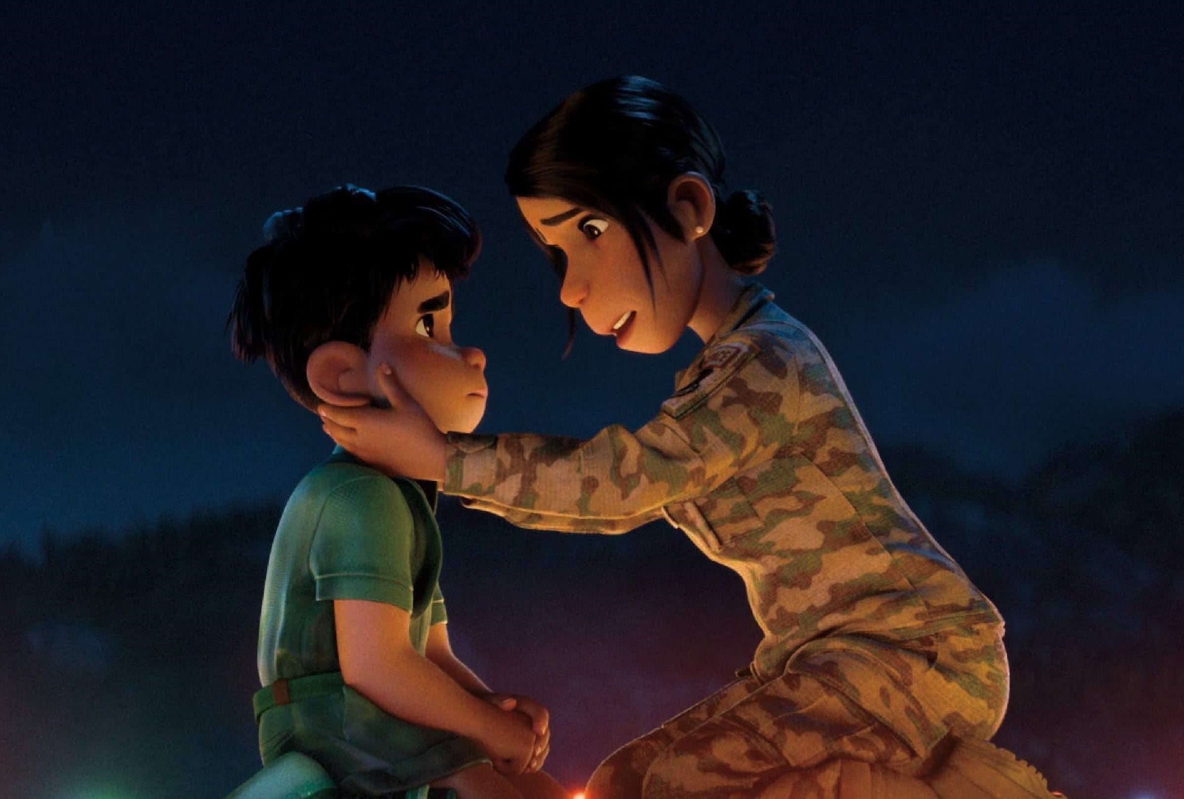 Yonas Kibreab le da voz a Elio Solis y Zoe Saldaña le da voz a Olga Solis en la película animada "Elio" (Foto: Walt Disney Studios Motion Pictures)