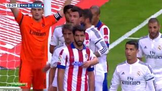 Tiago adelantó al Atlético en el derbi con este cabezazo