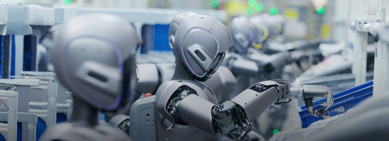 Robots humanoides de Ubtech hacen parte de la planta de fabricación de la compañía Zeekr.
Foto: captura de YouTube (Ubtech Robotics)