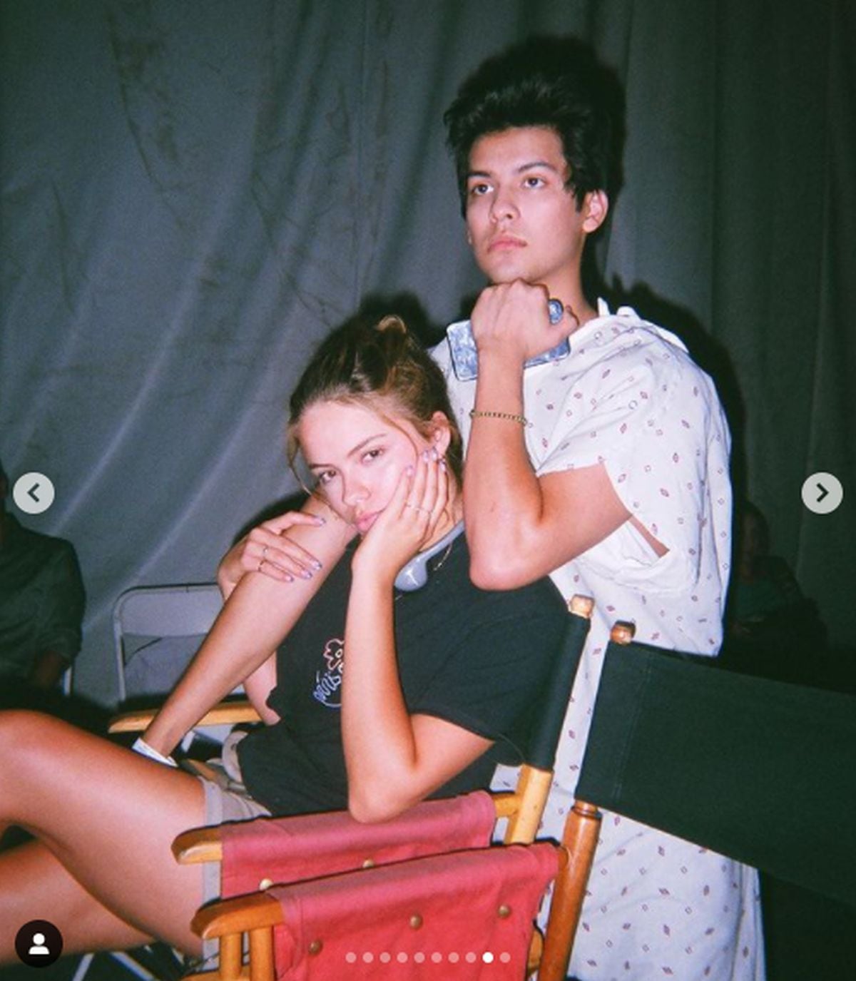 Los actores Xolo Maridueña y la popular Moon en Cobra Kai luciendo enamorados (Foto: Hannah Kepple / Instagram)