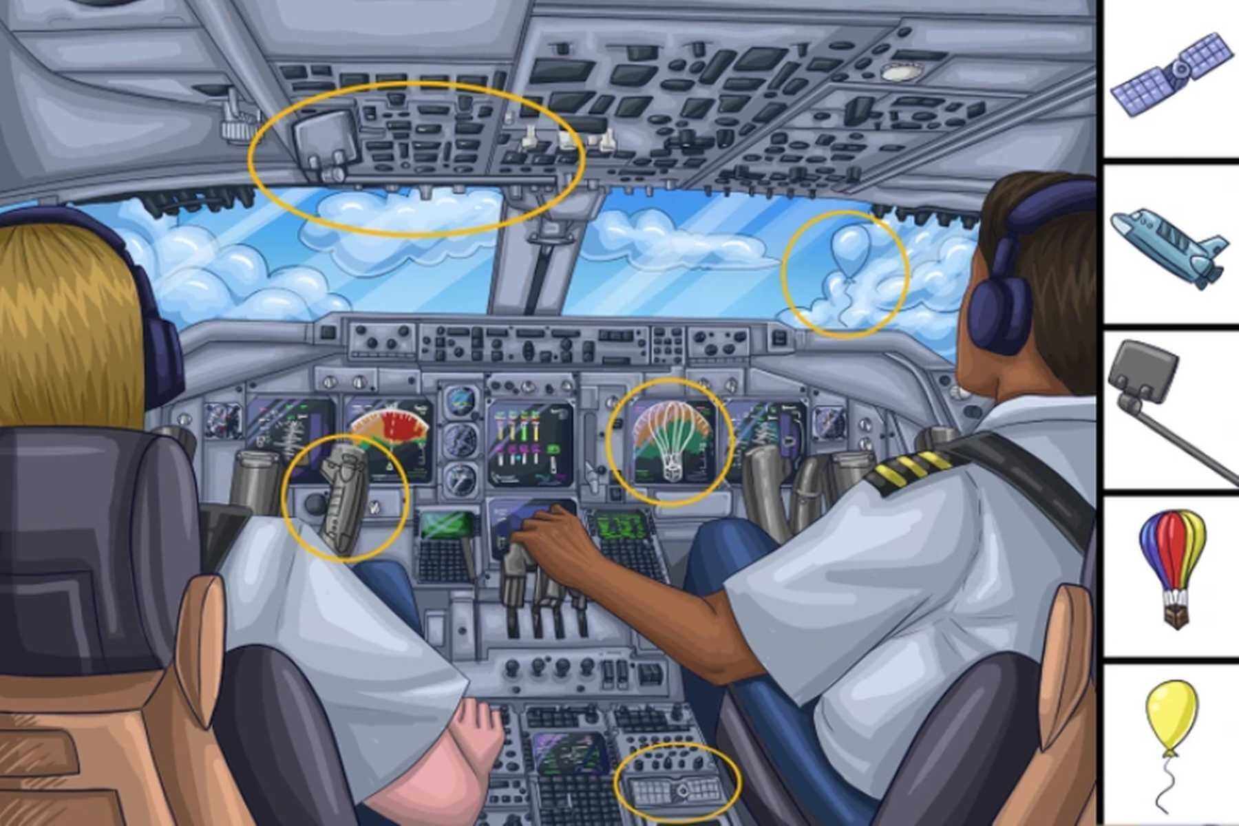 RETO VISUAL | En esta imagen se indica la ubicación de los 5 elementos mencionados. (Foto: genial.guru)