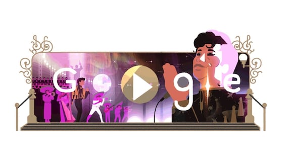Juan Gabriel recibe homenaje en el google doodle. (Foto: Captura / Google)