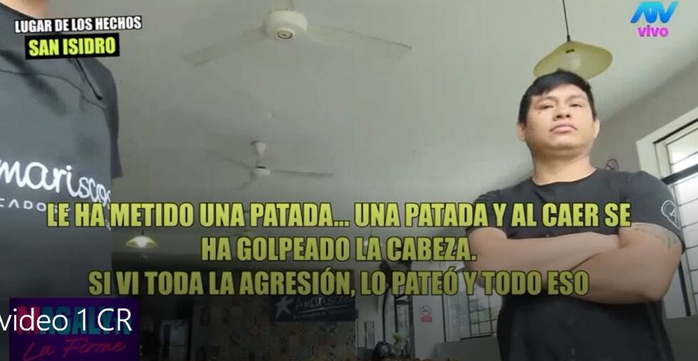 Testigos del suceso apuntaron a Gustavo Salcedo como autor del ataque a Christian Rodríguez | Foto: Magaly TV (Captura)