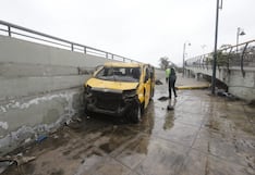 Accidente en puente Ricardo Palma: vehículo cae al parque La Muralla | FOTOS