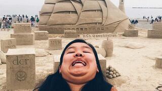 Instagram: Esta viajera causa furor entre los usuarios por sus graciosas selfies | FOTOS