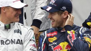 F1: Vettel se alista a ganar un título más con la bendición de Schumacher 
