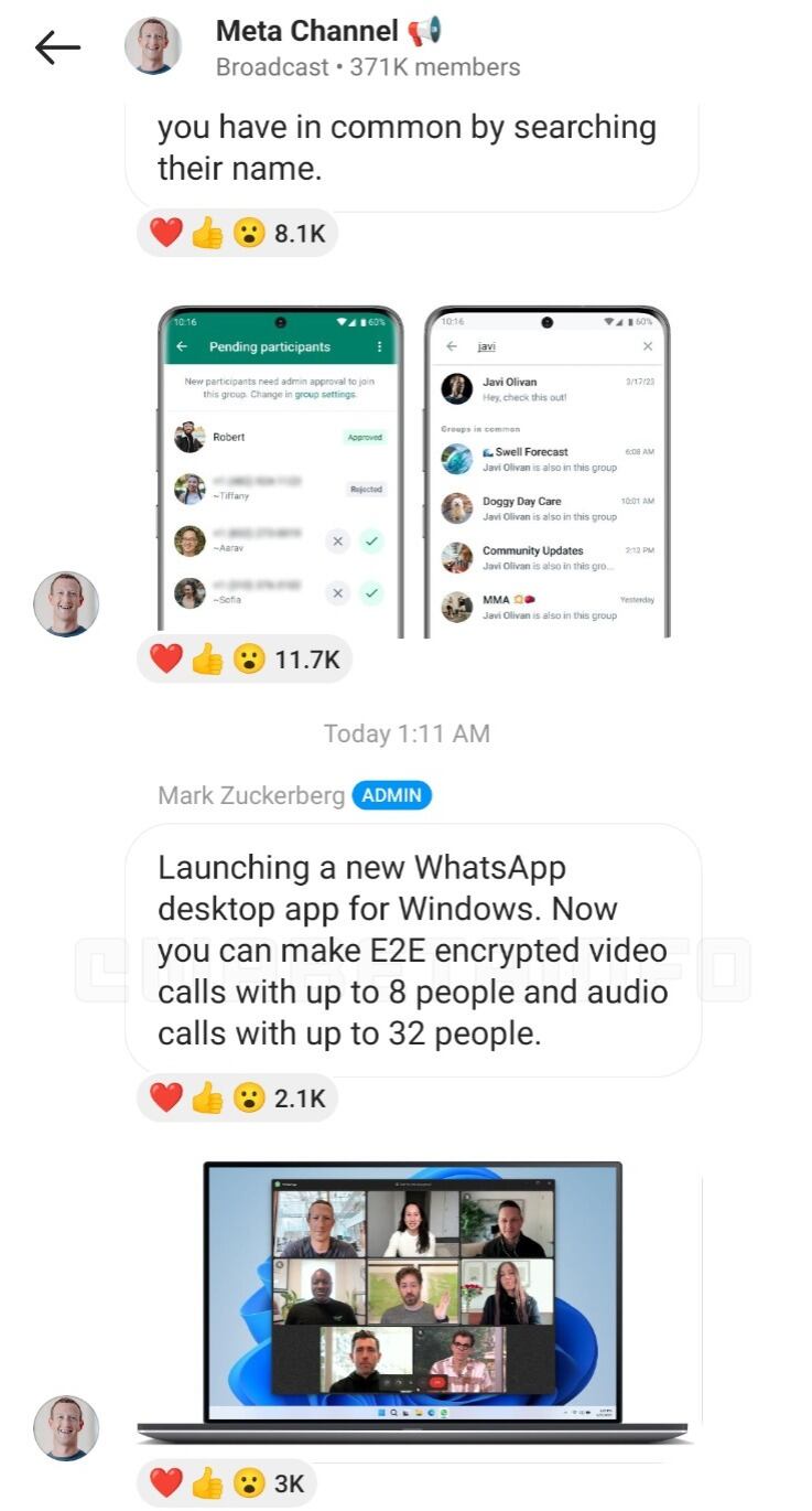 Como puede ver en esta captura de pantalla, WhatsApp Desktop se asemeja más a la aplicación móvil. (Foto: WabetaInfo)