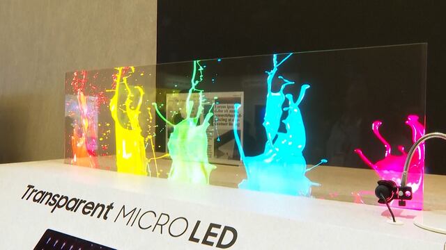 CES 2024: Samsung presentó la primera pantalla de MicroLED transparente
