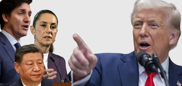 Las represalias de México, Canadá y China contra EEUU por los aranceles impuestos por Trump
