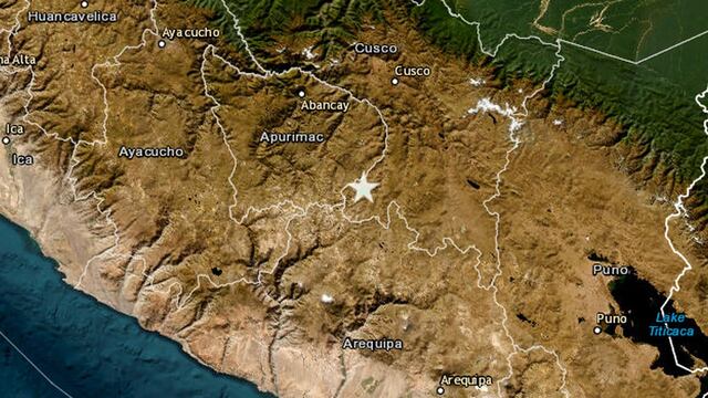 Sismos de regular magnitud se registraron en Cusco y Moquegua esta madrugada