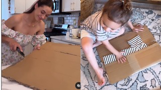 El truco viral de una influencer para que tus hijos aprendan a doblar ropa en segundos