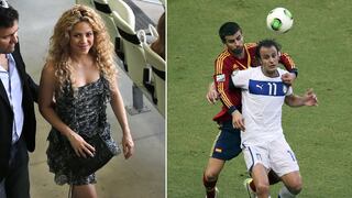 FOTOS: Shakira alentó a Gerard Piqué en la semifinal de la Copa Confederaciones