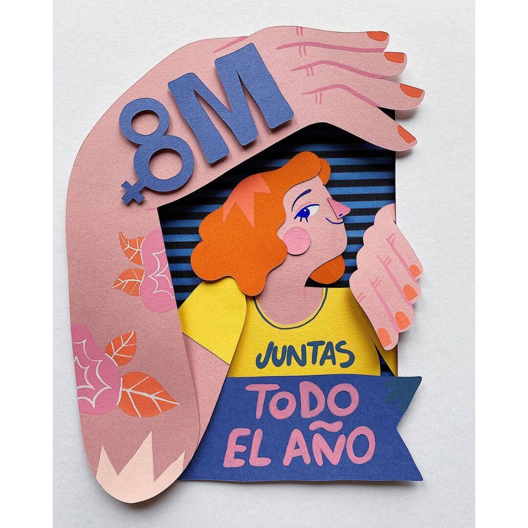 Estas son las ilustraciones más originales y bonitas para enviar por el Día de la Mujer. (Instagram|@jotakaillustration)