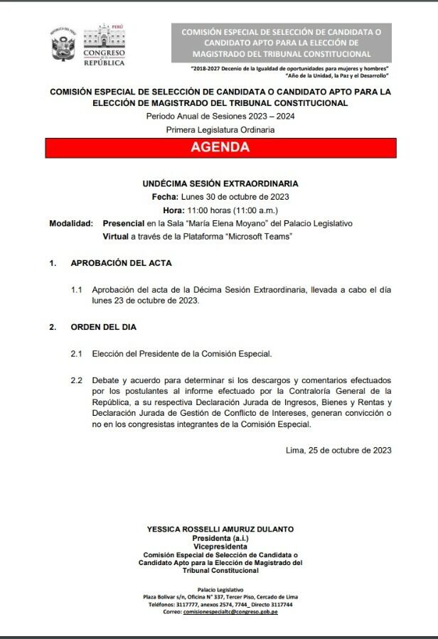 Fuente: Congreso de la República.