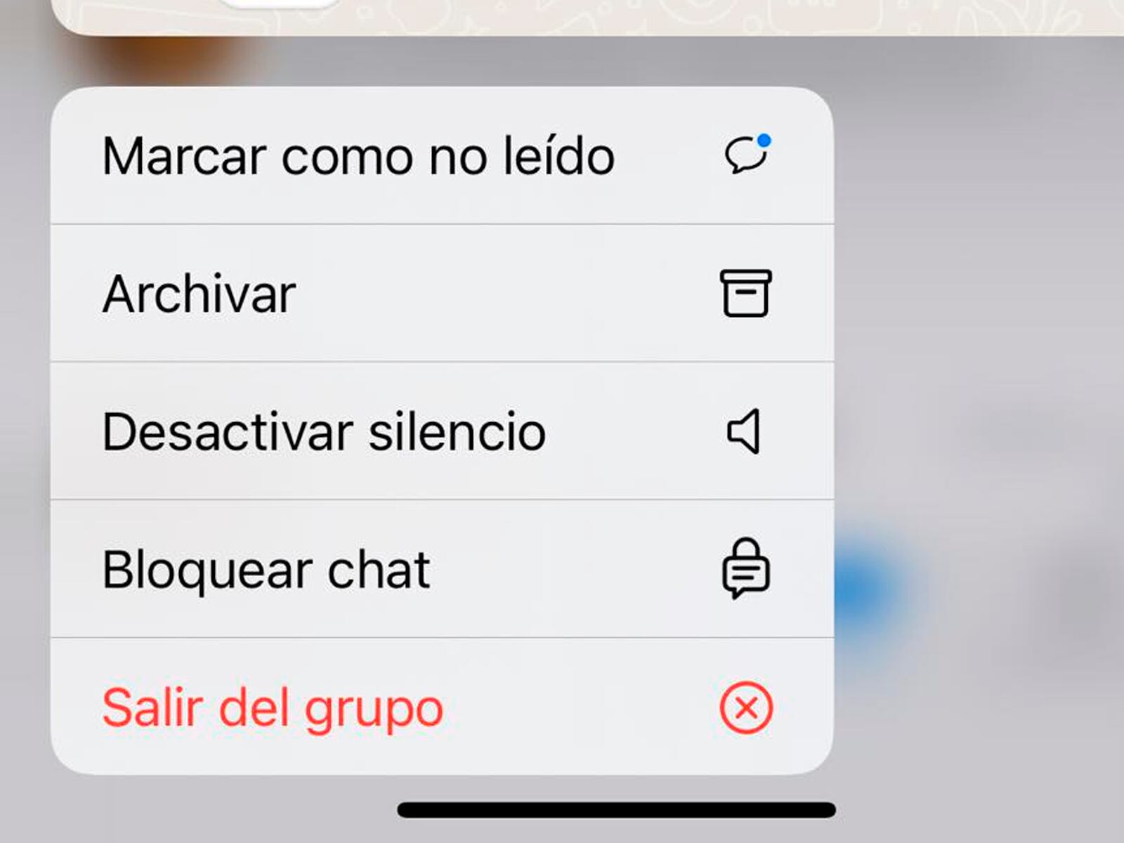 WHATSAPP | Finalmente deberás archivar el grupo de WhatsApp. (Foto: MAG - Rommel Yupanqui)