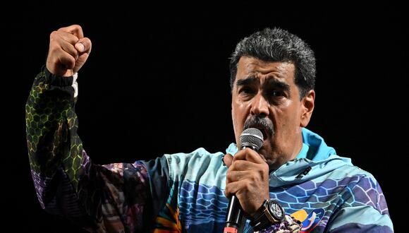 El presidente y candidato presidencial venezolano, Nicolás Maduro. (Foto de Federico PARRA/AFP)