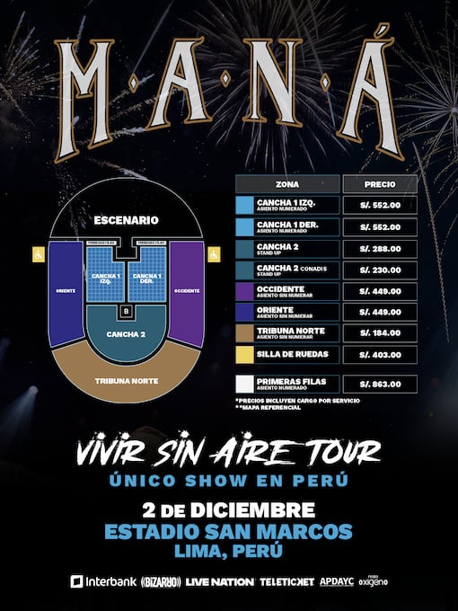 MANÁ llega a Lima