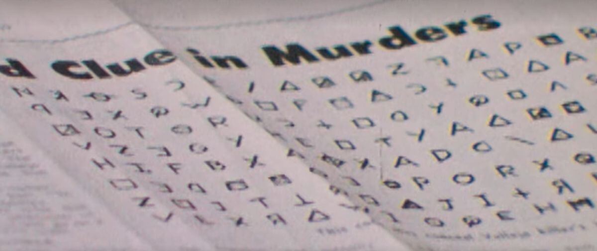En “Les habla el Zodíaco”, los criptogramas que envió el asesino serial a los medios de comunicación (Foto: Netflix)