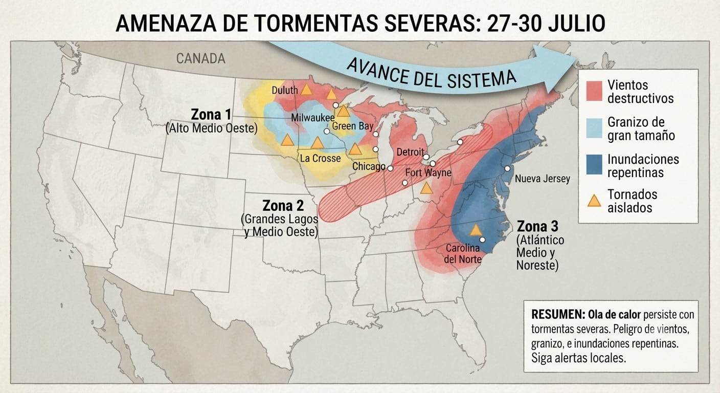 Los meteorólogos recomiendan seguir las alertas oficiales debido a que las condiciones pueden cambiar rápidamente. (Foto: Imagen creada por El Comercio MAG usando Gemini)