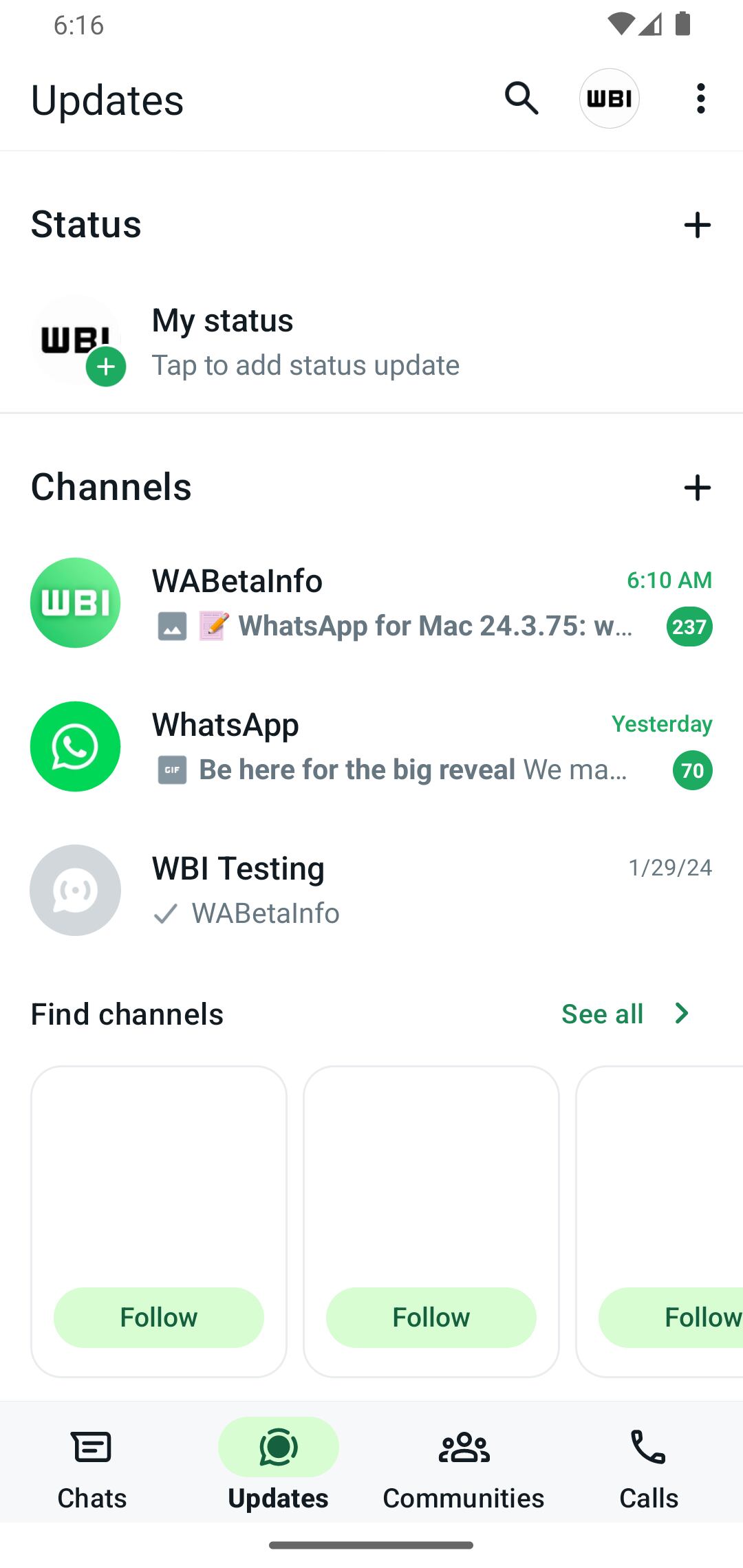 Vista previa de la interfaz de usuario. (Foto: WabetaInfo)