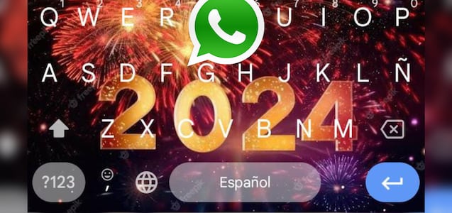 Teclado de WhatsApp: así puedes añadir un fondo de fuegos artificiales por Año Nuevo 2024