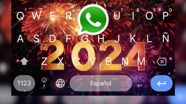 Teclado de WhatsApp: así puedes añadir un fondo de fuegos artificiales por Año Nuevo 2024