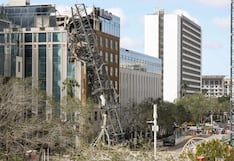 Vientos de huracán Milton derriban grúa en torre residencial más alta del oeste de Florida