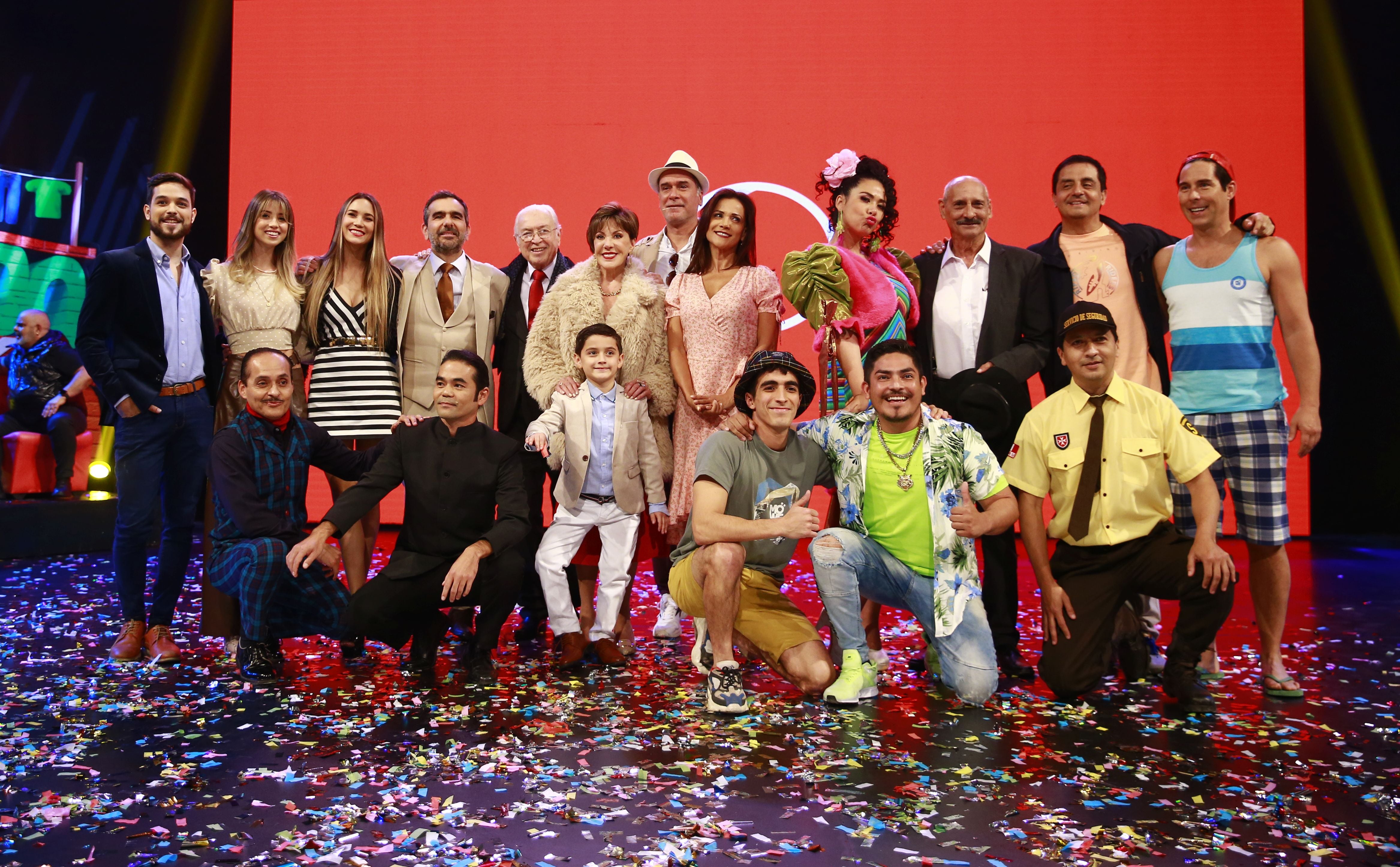 Elenco oficial de actores de la novena temporada de "Al fondo hay sitio". (Foto: Allen Quintana)