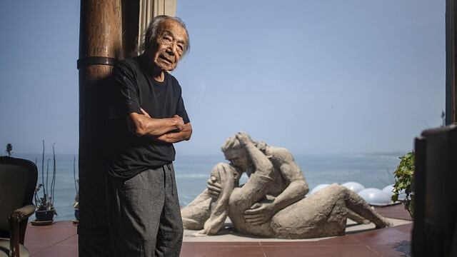 Víctor Delfín: el artista detrás de la escultura “El beso” habla de sus proyectos personales, a sus 96 años