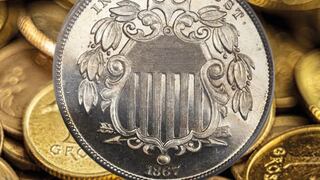 Así luce la moneda de níquel de 1867 valorizada en decenas de miles de dólares