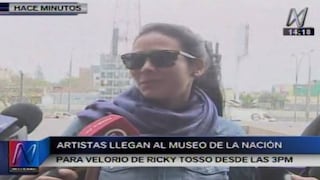 Ricky Tosso: artistas llegan al velatorio del actor [VIDEO]