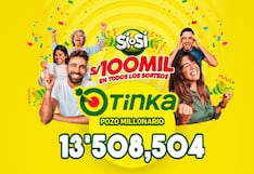 Sorteo de La Tinka: conoce el Pozo Millonario del domingo 14 de diciembre y cómo jugar - Clone