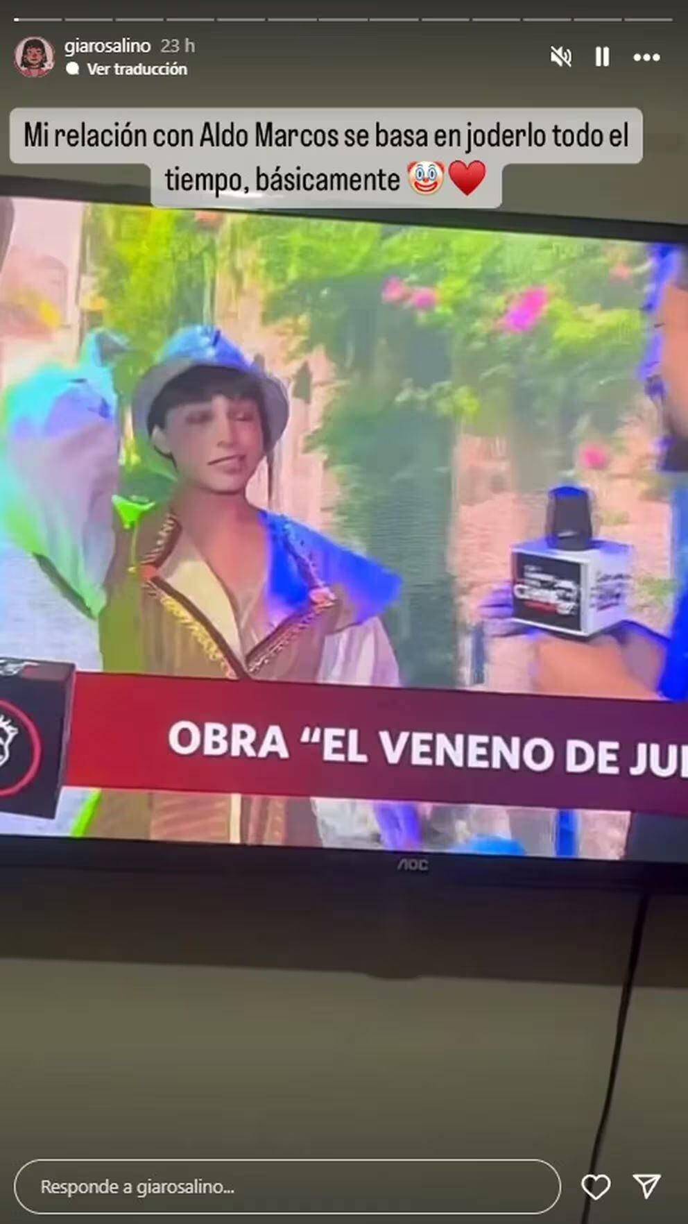 Gianire Rosalino se pronuncia tras bes ocon Aldo Miyashiro en entrevista. (Foto: Captura de IG)